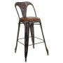 Tabouret Alexandra House Living Marron Noir Cuir Fer 53 x 105 x 49 cm de Alexandra House Living, Chaises et canapés - Réf : D...