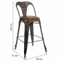 Tabouret Alexandra House Living Marron Noir Cuir Fer 53 x 105 x 49 cm de Alexandra House Living, Chaises et canapés - Réf : D...