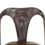 Tabouret Alexandra House Living Marron Noir Cuir Fer 53 x 105 x 49 cm de Alexandra House Living, Chaises et canapés - Réf : D...