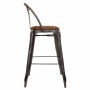 Tabouret Alexandra House Living Marron Noir Cuir Fer 53 x 105 x 49 cm de Alexandra House Living, Chaises et canapés - Réf : D...