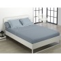 Juego de Sábanas Alexandra House Living Acero Gris Acero Cama de 150 3 Piezas | Tienda24 Tienda24.eu