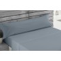 Juego de Sábanas Alexandra House Living Acero Gris Acero Cama de 150 3 Piezas | Tienda24 Tienda24.eu