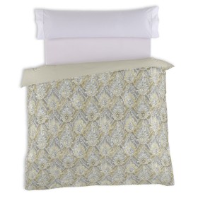 Parure de couette Alexandra House Living Blanc Gris Gran lit 2 persones 3 Pièces | Tienda24 Tienda24.eu