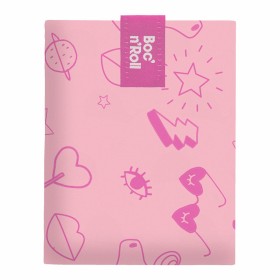 Porta Panino Roll'eat Boc'n'roll Essential Paint Unicorn Rosa (11 x 15 cm) di Roll'eat, Conservazione di alimenti - Rif: S791...