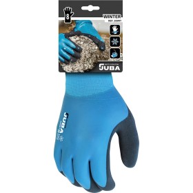 Guantes de Trabajo JUBA K-Rock Negro Azul Táctil Fibra Nitrilo | Tienda24 - Global Online Shop Tienda24.eu