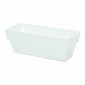 Blumenkasten Plastiken Limited Weiß (12 x 30 cm) von Plastiken, Übertöpfe - Ref: S7918087, Preis: 4,99 €, Rabatt: %