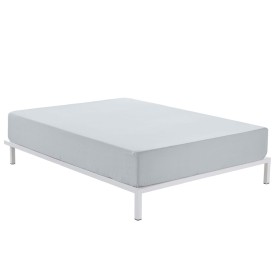 Fitted bottom sheet Hosteline MONACO LISO Pearl Gray | Tienda24 Tienda24.eu