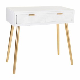 Konsolentisch mit Schubladen Alexandra House Living Gold Holz MDF 41 x 78 x 82 cm von Alexandra House Living, Tische - Ref: D...