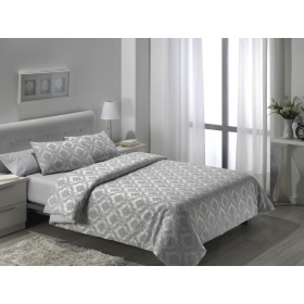 Capa nórdica Alexandra House Living Cinzento 220 x 220 cm | Tienda24 Tienda24.eu