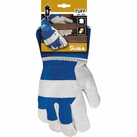 Arbeitshandschuhe JUBA Rindsleder Spaltleder Blau Canvas-Stoff JUBA - 1