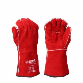 Guanti da Lavoro EDM Saldatori Rosso Kevlar Cotone Scamosciato di EDM, Guanti da lavoro - Rif: S7919016, Prezzo: 11,66 €, Sco...