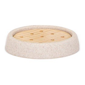 Dispensador de Sabão DKD Home Decor Preto Natural Bambu Polipropileno | Tienda24 - Global Online Shop Tienda24.eu