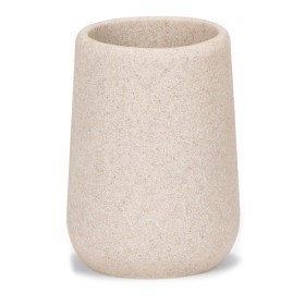 Toothbrush Holder Andrea House Sandstone (Ø 7,5 x 10,5 cm) by Andrea House, Stands and dispensers - Ref: S7919639, Price: 8,7...