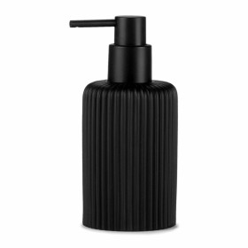 Dispenser di Sapone Andrea House Mat Nero Resina (Ø 7 x 16 cm) (270 ml) di Andrea House, Supporti e distributori - Rif: S7919...