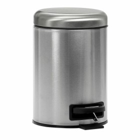 Waste bin Confortime Silver 20 L (29 x 29 x 44 cm) | Tienda24 - Global Online Shop Tienda24.eu