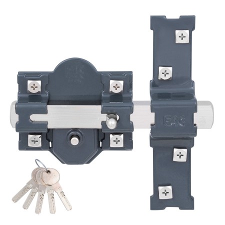 Safety lock Fac 301-r/80 Steel Dark grey 50 mm 80 mm | Tienda24 - Global Online Shop Tienda24.eu