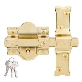 Cerrojo de seguridad IFAM CS500 Latón Sobreponer Dorado | Tienda24 - Global Online Shop Tienda24.eu