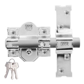 Safety lock Fac 301-l/80 nickel Steel 50 mm 80 mm | Tienda24 - Global Online Shop Tienda24.eu