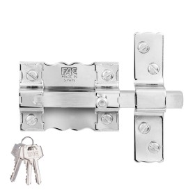 Cerrojo de seguridad IFAM CS500 Latón Sobreponer Dorado | Tienda24 - Global Online Shop Tienda24.eu