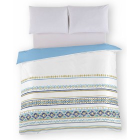 Conjunto de capa de edredom Alexandra House Living Branco Cinzento Queen 3 Peças | Tienda24 Tienda24.eu