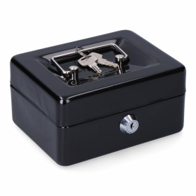 Safe-deposit box Bensontools Black Steel 30 x 24 x 9 cm | Tienda24 - Global Online Shop Tienda24.eu