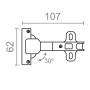 Bisagra EDM BC08 35 mm 30º Acero de EDM, Bisagras - Ref: S7920623, Precio: 6,74 €, Descuento: %