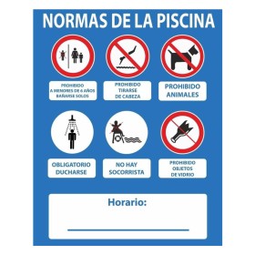 Cartel Normaluz Piscina PVC 50 x 40 cm de Normaluz, Señales de seguridad - Ref: S7920729, Precio: 7,22 €, Descuento: %