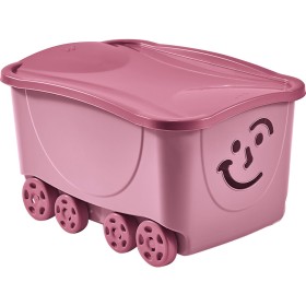 Storage Box with Lid Mondex Fancy Smile With wheels 58 x 39 x 32 cm by Mondex, Storage boxes and chests - Ref: S7921295, Pric...