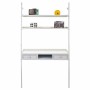 Mesa de escritório com prateleiras Alexandra House Living Branco 45 x 188 x 107 cm de Alexandra House Living, Secretárias e m...