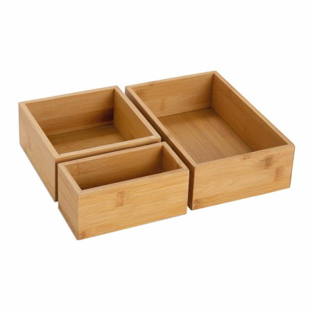 Cajas de almacenamiento Andrea House ax73022 30 x 23 x 7 cm (3 Piezas) | Tienda24 - Global Online Shop Tienda24.eu