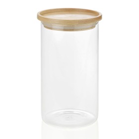 Tin Andrea House cc16204 Wood Glass 1,2 L Ø 9,5 x 17,5 cm by Andrea House, Food storage - Ref: S7921470, Price: 10,50 €, Disc...