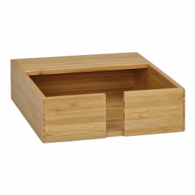 Stackable Organising Box Brown Bamboo 20,1 x 15,1 x 25 cm (12 Units) | Tienda24 - Global Online Shop Tienda24.eu