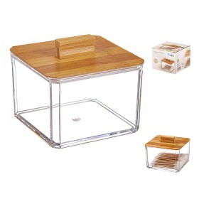 Make-up organizer Ballete Bamboo 9,5 x 9,5 x 8 cm by Ballete, Cosmetic Organisers - Ref: S7921504, Price: 5,11 €, Discount: %