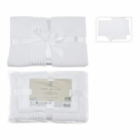 Towel set Essentials White (3 Pieces) by BigBuy Home, Towels - Ref: S7921626, Price: 29,50 €, Discount: %