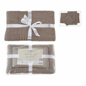 Towel set Essentials Taupe (3 Pieces) by BigBuy Home, Towels - Ref: S7921627, Price: 29,50 €, Discount: %