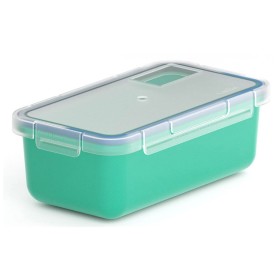 Porta pranzo Ermetico Quid Astral 320 ml 11,6 x 11,6 x 6,3 cm Azzurro Vetro | Tienda24 - Global Online Shop Tienda24.eu