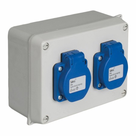 Socket box Solera 816-5 Watertight 15,3 x 10 x 6,5 cm 250 V 16 A IP54 | Tienda24 - Global Online Shop Tienda24.eu