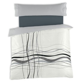 Duvet cover set Alexandra House Living Suiza White Super king 3 Pieces | Tienda24 Tienda24.eu