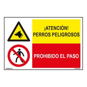 Insegna Archivo 2000 "PERROS NO" PVC 210 x 297 mm | Tienda24 - Global Online Shop Tienda24.eu