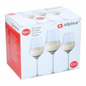 Conjunto de copos de vinho Alpina Transparente 370 ml (6 Unidades) de Alpina, Copos de vinho - Ref: S7922507, Preço: 17,62 €,...