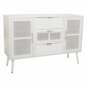 Credenza Alexandra House Living Bianco Argentato Bambù Legno MDF 40 x 81 x 120 cm di Alexandra House Living, Credenze e buffe...