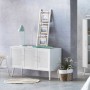 Aparador Alexandra House Living Branco Prateado Bambu Madeira MDF 41 x 71 x 120 cm | Tienda24 - Global Online Shop Tienda24.eu