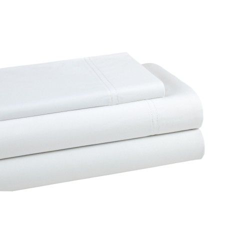 Juego de Sábanas Alexandra House Living QUTUN Blanco Cama de 135/140 3 Piezas | Tienda24 Tienda24.eu