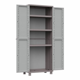 Broom cupboard Terry Jrattan 369 Grey 68 x 37,5 x 170 cm Plastic 3 Shelves Terry Store-Age - 1