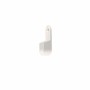 Wardrobe rod support Stor Planet Cintacor White Oval 15 x 25 mm (2 Units) | Tienda24 - Global Online Shop Tienda24.eu