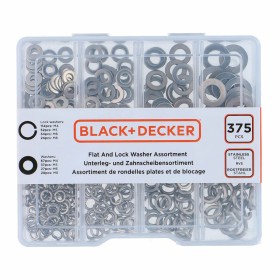 Washers Black & Decker Flat Safety 375 Pieces by Black & Decker, Washers - Ref: S7923084, Price: 7,50 €, Discount: %