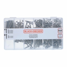 Kit de parafusos Black & Decker Phillips Madeira 332 Peças de Black & Decker, Parafusos - Ref: S7923089, Preço: 16,42 €, Desc...