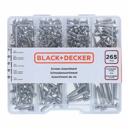 Kit di viti Black & Decker Torx 265 Pezzi | Tienda24 - Global Online Shop Tienda24.eu