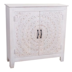 Console Alexandra House Living Blanc Bois de manguier 33 x 90 x 90 cm de Alexandra House Living, Tables - Réf : D1630760, Pri...