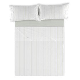 Sábana Bajera Ajustable Alexandra House Living Plata Cama de 160 | Tienda24 Tienda24.eu